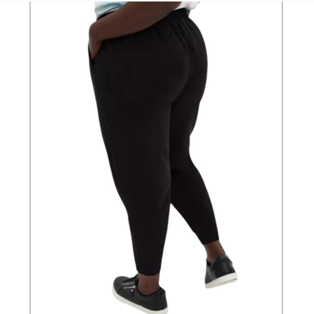 Women's Black Jogger Pants - Picture 3 of 7